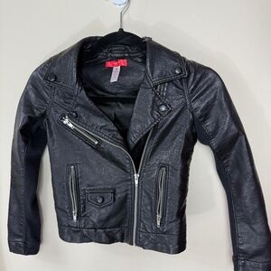 Girl’s Black leather jacket